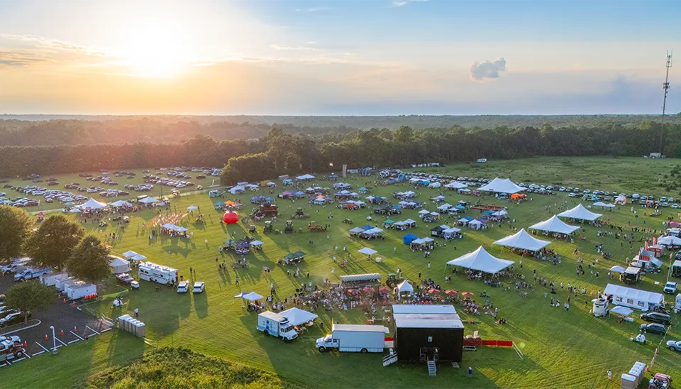 Hanover Tomato Festival Aerial - Polegreen Park